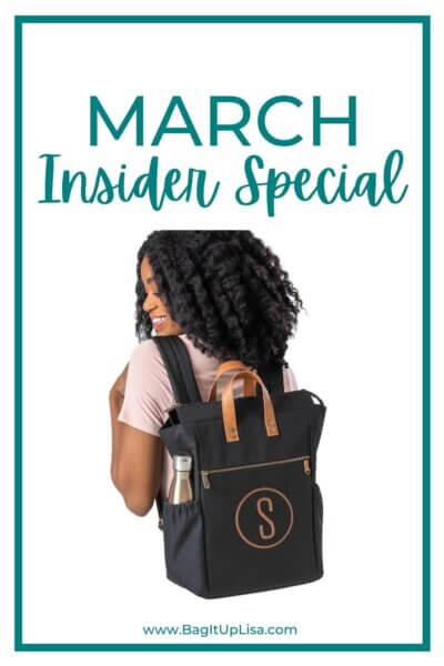 Woman with March Insider Special Thirty-One Gifts
