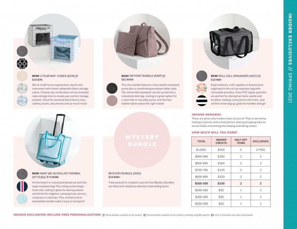 Insider Exclusives Spring 2021 Thirty-One Gifts