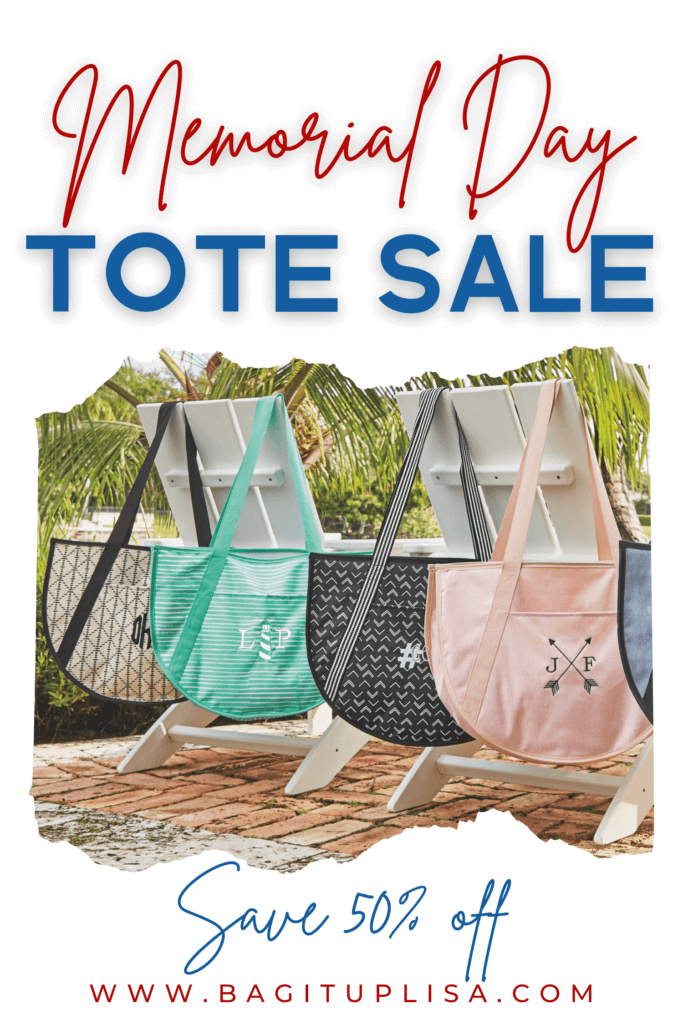 Memorial Day Tote Sale featuring Round Utility TOtes