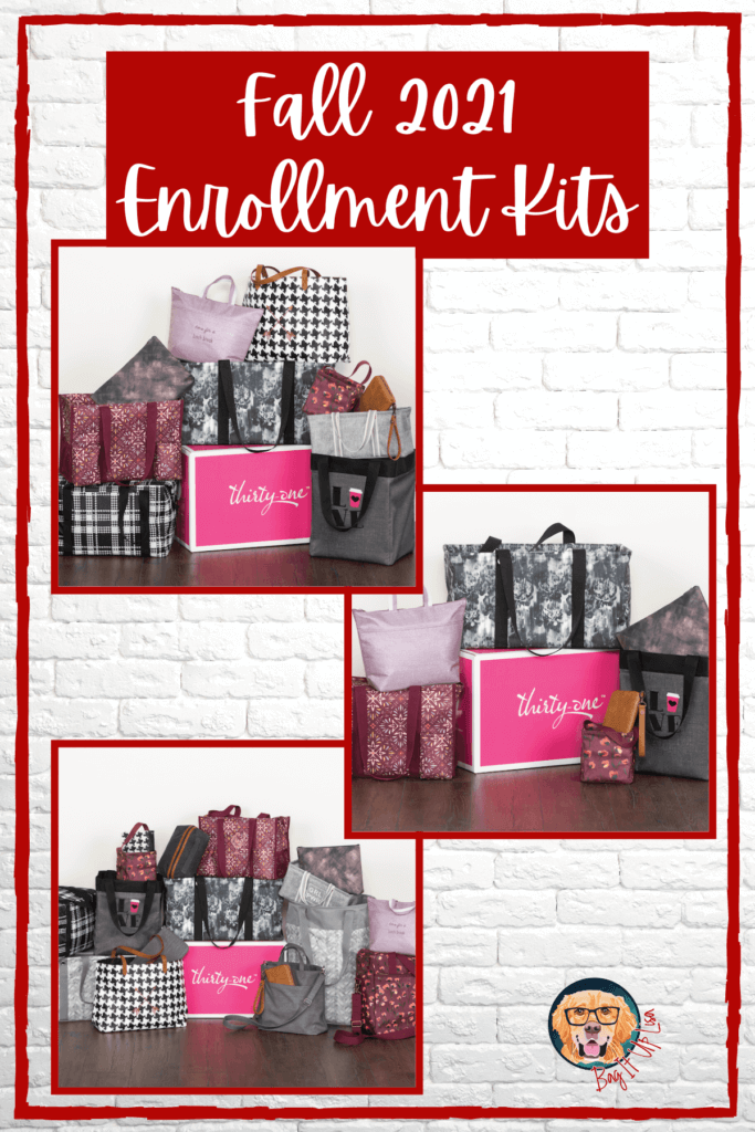 Thirty-One Fall Enrollment Kits with contents.